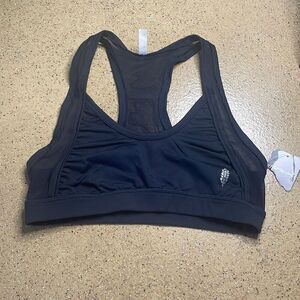 Free People Movement Mesh Racerback Sports Bra S Black